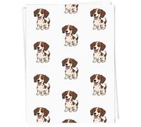 Azeeda 5 x A1 'Happy Sitting Jack Russell' Gift Wrap/Wrapping Paper Sheets (GI00122454)