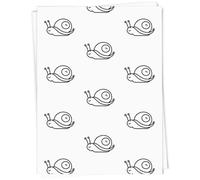 Azeeda 5 x A1 'Happy Snail' Gift Wrap/Wrapping Paper Sheets (GI00089564)