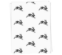 Azeeda 5 x A1 'Hare Rabbit Jumping' Gift Wrap/Wrapping Paper Sheets (GI00135342)
