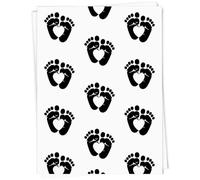 Azeeda 5 x A1 'Heart Baby Feet' Gift Wrap/Wrapping Paper Sheets (GI00116877)