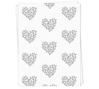 Azeeda 5 x A1 'Heart Full of Butterflies' Gift Wrap/Wrapping Paper Sheets (GI00128679)