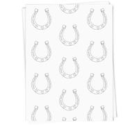 Azeeda 5 x A1 'Heart Horse Shoe' Gift Wrap/Wrapping Paper Sheets (GI00015086)