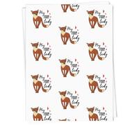 Azeeda 5 x A1 'Hey Foxy Lady' Gift Wrap/Wrapping Paper Sheets (GI00117999)