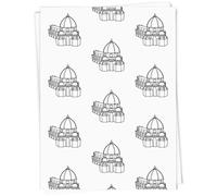 Azeeda 5 x A1 'Historical Dome Of Florence Cathedral' Gift Wrap/Wrapping Paper Sheets (GI00134079)