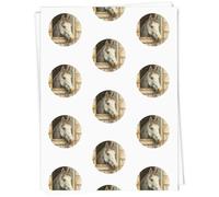 Azeeda 5 x A1 'Horse Peering over Stable Door' Gift Wrap/Wrapping Paper Sheets (GI00140124)