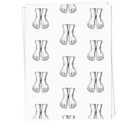 Azeeda 5 x A1 'Human Feet' Gift Wrap/Wrapping Paper Sheets (GI00121460)