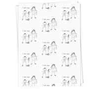 Azeeda 5 x A1 'I Love Mum' Gift Wrap/Wrapping Paper Sheets (GI00117548)