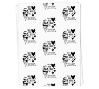 Azeeda 5 x A1 'Ice Cream Love Text' Gift Wrap/Wrapping Paper Sheets (GI00126507)