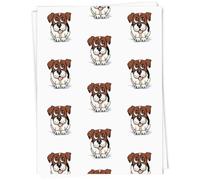 Azeeda 5 x A1 'Jack Russell Cartoon Dog' Gift Wrap/Wrapping Paper Sheets (GI00126150)