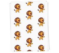 Azeeda 5 x A1 'Lion Roar' Gift Wrap/Wrapping Paper Sheets (GI00122580)