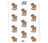 Azeeda 5 x A1 'Little But Fierce Goat' Gift Wrap/Wrapping Paper Sheets (GI00140067)