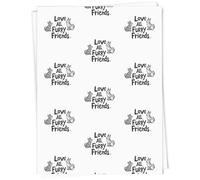 Azeeda 5 x A1 'Love All Furry Friends with Dogs' Gift Wrap/Wrapping Paper Sheets (GI00115700)