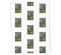 Azeeda 5 x A1 'Love Cornwall' Gift Wrap/Wrapping Paper Sheets (GI00118832)