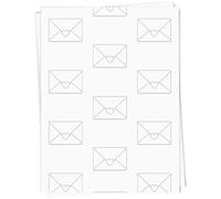 Azeeda 5 x A1 'Love Letter Outline' Gift Wrap/Wrapping Paper Sheets (GI00140457)