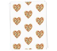 Azeeda 5 x A1 'Love Pizza' Gift Wrap/Wrapping Paper Sheets (GI00136860)