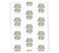 Azeeda 5 x A1 'Loving You Completely' Gift Wrap/Wrapping Paper Sheets (GI00116909)
