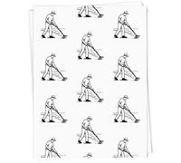Azeeda 5 x A1 'Man Metal Detecting' Gift Wrap/Wrapping Paper Sheets (GI00120216)
