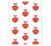 Azeeda 5 x A1 'Merry Christmas Heart' Gift Wrap/Wrapping Paper Sheets (GI00115660)