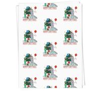 Azeeda 5 x A1 'Merry Christmas Wolf' Gift Wrap/Wrapping Paper Sheets (GI00116307)