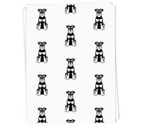 Azeeda 5 x A1 'Miniature Schnauzer Dog' Gift Wrap/Wrapping Paper Sheets (GI00140940)