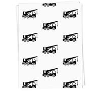 Azeeda 5 x A1 'Mobile Crane Truck Silhouette' Gift Wrap/Wrapping Paper Sheets (GI00134403)