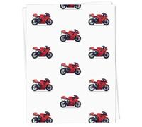 Azeeda 5 x A1 'Motorbike Pixel Art' Gift Wrap/Wrapping Paper Sheets (GI00089672)