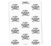 Azeeda 5 x A1 'My Man Is My Guardian Angel' Gift Wrap/Wrapping Paper Sheets (GI00116656)
