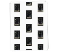 Azeeda 5 x A1 'Mystical Black Cat Card' Gift Wrap/Wrapping Paper Sheets (GI00119034)