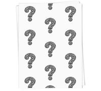 Azeeda 5 x A1 'Ornate Question Mark' Gift Wrap/Wrapping Paper Sheets (GI00141054)
