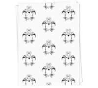 Azeeda 5 x A1 'Pair of Flamingos with Heart' Gift Wrap/Wrapping Paper Sheets (GI00119617)