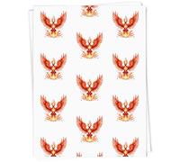 Azeeda 5 x A1 'Phoenix Rising from Flames' Gift Wrap/Wrapping Paper Sheets (GI00130533)