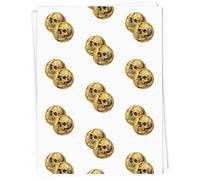 Azeeda 5 x A1 'Pirate Gold Coins' Gift Wrap/Wrapping Paper Sheets (GI00118039)