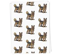 Azeeda 5 x A1 'Pixel Art German Shepherd Dog' Gift Wrap/Wrapping Paper Sheets (GI00084779)