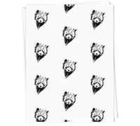 Azeeda 5 x A1 'Red Panda Portrait' Gift Wrap/Wrapping Paper Sheets (GI00118536)