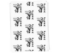 Azeeda 5 x A1 'Retro Pizza Girl' Gift Wrap/Wrapping Paper Sheets (GI00118427)