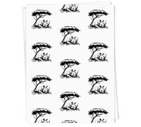 Azeeda 5 x A1 'Rhino Resting Under Tree' Gift Wrap/Wrapping Paper Sheets (GI00119716)