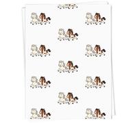 Azeeda 5 x A1 'Running Horses' Gift Wrap/Wrapping Paper Sheets (GI00137823)