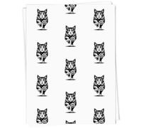Azeeda 5 x A1 'Scared Cat Running' Gift Wrap/Wrapping Paper Sheets (GI00117465)
