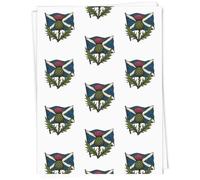 Azeeda 5 x A1 'Scottish Thistle & Saltire' Gift Wrap/Wrapping Paper Sheets (GI00136035)