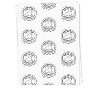 Azeeda 5 x A1 'Seal of Approval' Gift Wrap/Wrapping Paper Sheets (GI00120147)