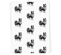 Azeeda 5 x A1 'Shetland Sheepdog Standing' Gift Wrap/Wrapping Paper Sheets (GI00116635)