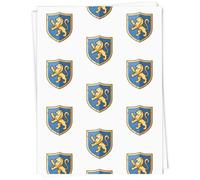 Azeeda 5 x A1 'Shield Crest with Heraldic Lion' Gift Wrap/Wrapping Paper Sheets (GI00131646)
