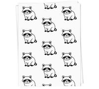 Azeeda 5 x A1 'Simple Raccoon Outline' Gift Wrap/Wrapping Paper Sheets (GI00128442)