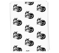 Azeeda 5 x A1 'Sleepy Fox' Gift Wrap/Wrapping Paper Sheets (GI00117467)