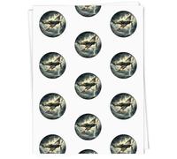 Azeeda 5 x A1 'Spitfire Flying Through Thunderstorm' Gift Wrap/Wrapping Paper Sheets (GI00124242)