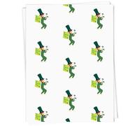 Azeeda 5 x A1 'St Patrick's Day Leprechaun With His Flag' Gift Wrap/Wrapping Paper Sheets (GI00116415)