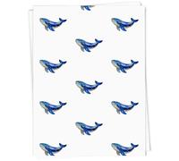 Azeeda 5 x A1 'Stained Glass Whale' Gift Wrap/Wrapping Paper Sheets (GI00134643)
