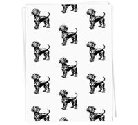 Azeeda 5 x A1 'Standard Wire-haired Dachshund Side View' Gift Wrap/Wrapping Paper Sheets (GI00116625)