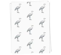 Azeeda 5 x A1 'Standing Crane' Gift Wrap/Wrapping Paper Sheets (GI00127869)