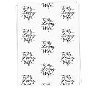 Azeeda 5 x A1 'To My Loving Wife' Gift Wrap/Wrapping Paper Sheets (GI00116033)